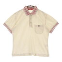 M.U SPORTS エムユースポーツ 半袖ポロシャツ ベージュ系 42 【中古】ゴルフウェア レディース