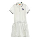 BEAMS GOLF ビームスゴルフ 半袖ワンピース ホワイト系 L 【中古】ゴルフウェア レディース