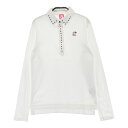 ARCHIVIO アルチビオ 長袖ポロシャツ ホワイト系 36 【中古】ゴルフウェア レディース