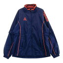 LE COQ GOLF ルコックゴルフ 2WAY レインウェア セットアップ ネイビー系 M 【中古】ゴルフウェア レディース