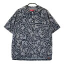 NEW BALANCE GOLF ニューバランス 半袖ポロシャツ チェック ロゴ総柄 ブラック系 0 【中古】ゴルフウェア レディース