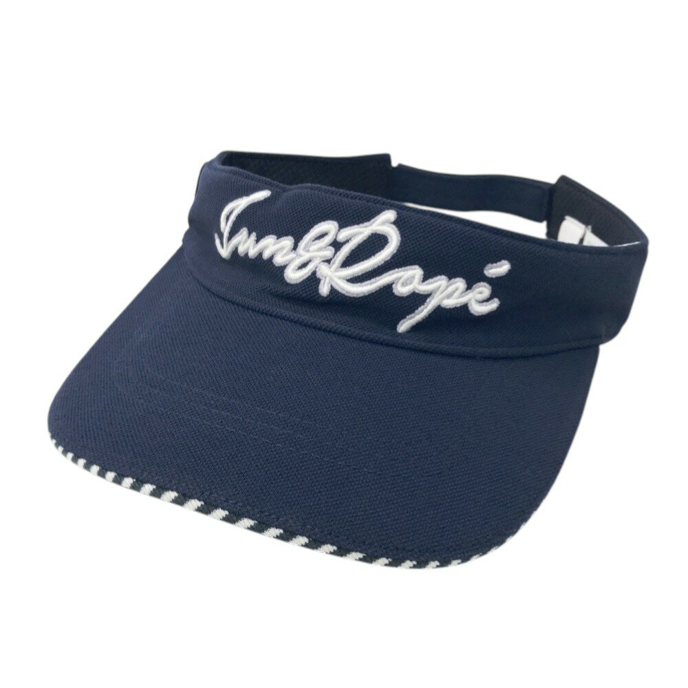JUN&ROPE ジュン アンド ロペ サンバイザー ネイビー系 【中古】ゴルフウェア