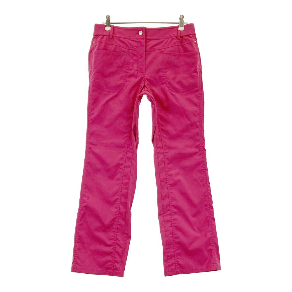 ADABAT アダバット クロップドパンツ ピンク系 38 【中古】ゴルフウェア レディース