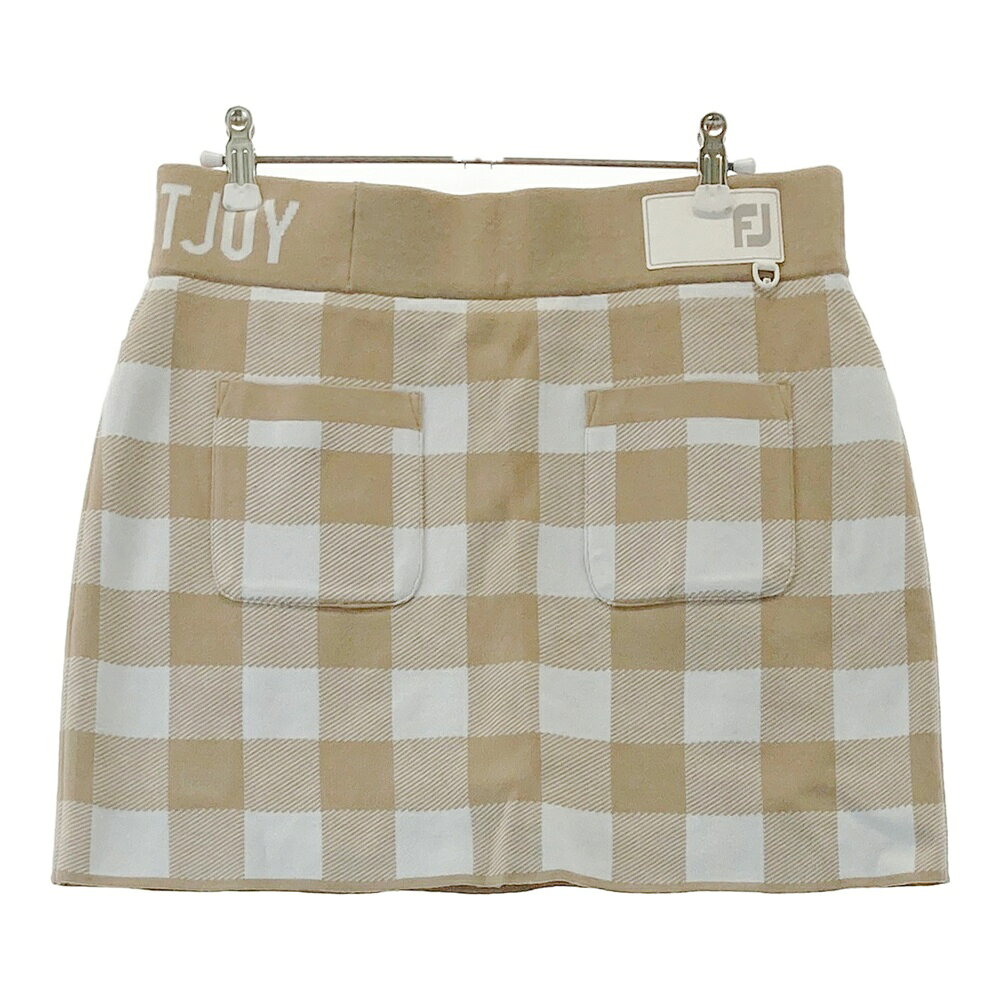 FOOT JOY フットジョイ インナー付スカート ベージュ系 M 【中古】ゴルフウェア レディース