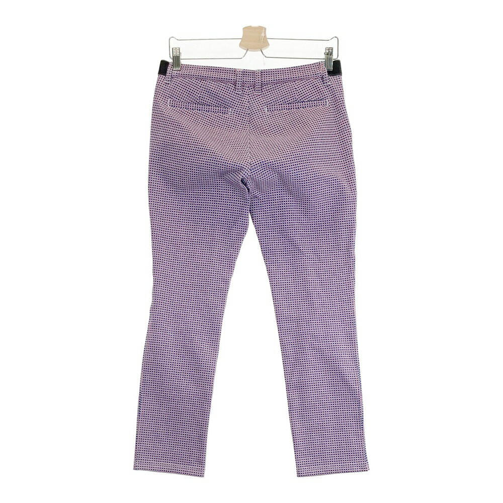 CLUNK クランク 裏起毛 ロングパンツ 総柄 レッド系 M 【中古】ゴルフウェア レディース