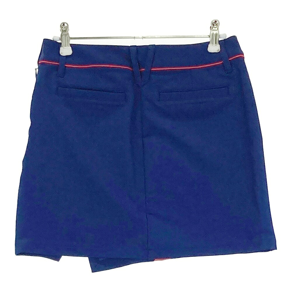 DESCENTE GOLF デサントゴルフ DGWQJE00 ストレッチ スカート ネイビー系 S 【中古】ゴルフウェア レディース