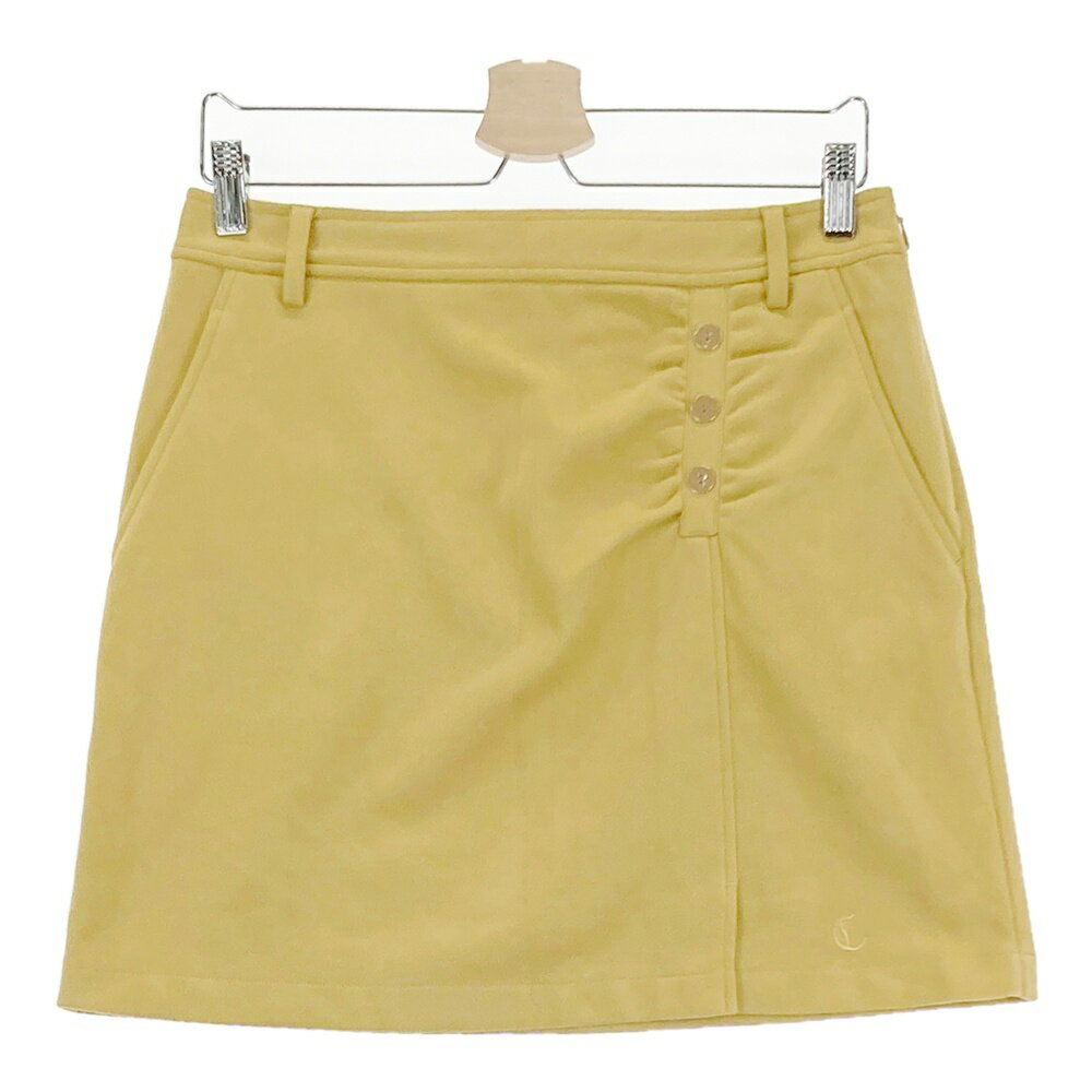 CALLAWAY キャロウェイ 起毛 スカート イエロー系 L 【中古】ゴルフウェア レディース