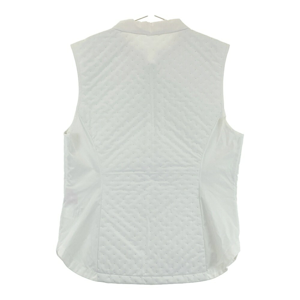 NEW BALANCE GOLF ニューバランス 2023年モデル 中綿ジップベスト ホワイト系 2 【中古】ゴルフウェア レディース