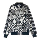 PEARLY GATES パーリーゲイツ トラックジャケット 総柄 ブラック系 0 【中古】ゴルフウェア レディース
