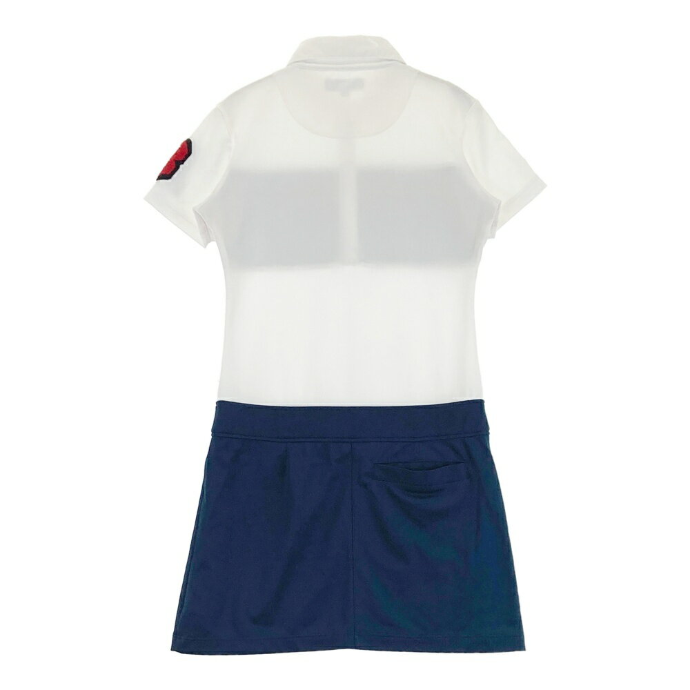 CALLAWAY キャロウェイ 半袖ポロワンピース ホワイト系 S 【中古】ゴルフウェア レディース