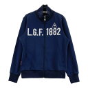 LE COQ GOLF ルコックゴルフ フルジップジャケット ネイビー系 L 【中古】ゴルフウェア レディース