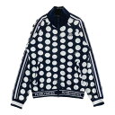 PEARLY GATES パーリーゲイツ ジップジャケット ドット ネイビー系 0 【中古】ゴルフウェア レディース
