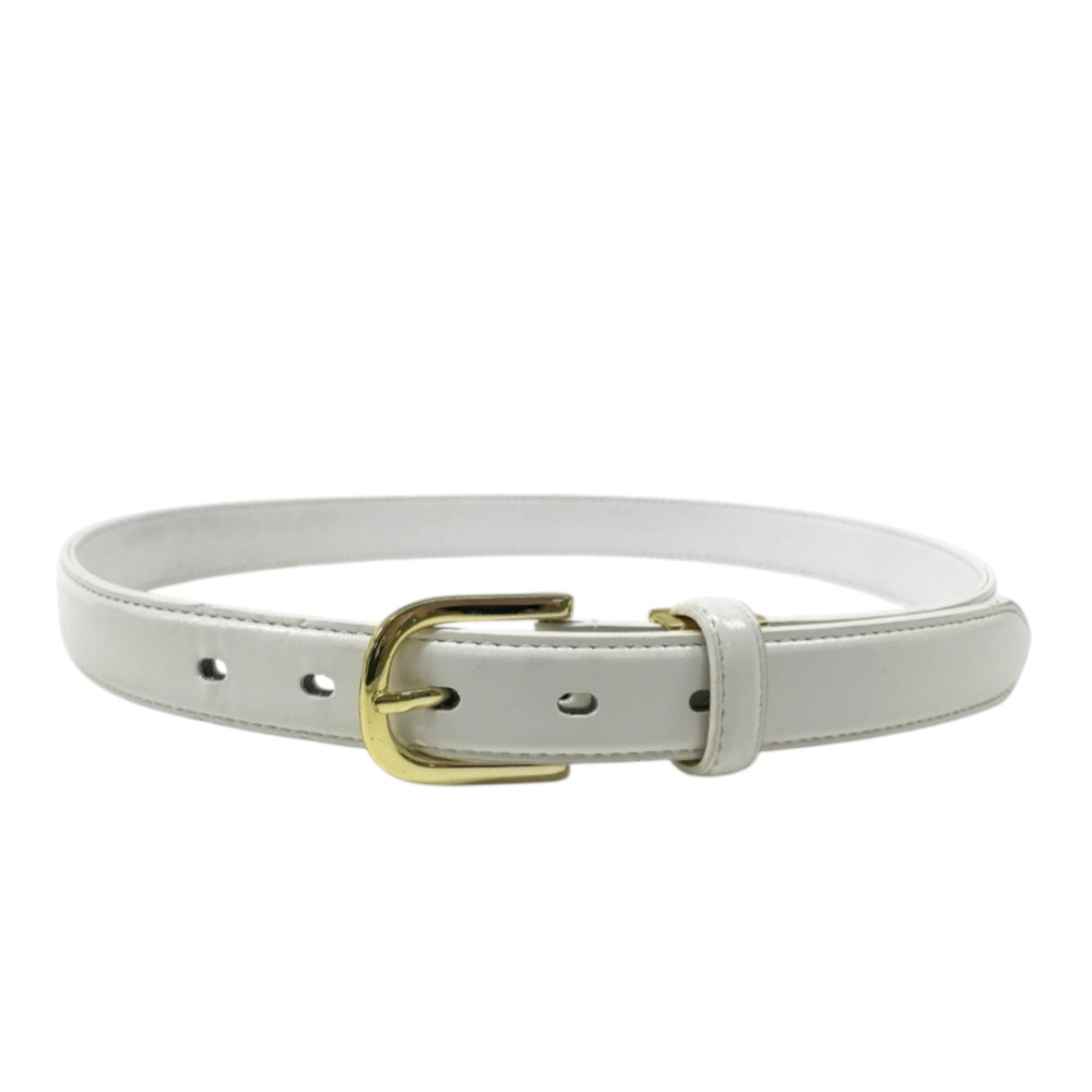 BLACK&WHITE ブラックアンドホワイト ベルト ホワイト系 【中古】ゴルフウェア