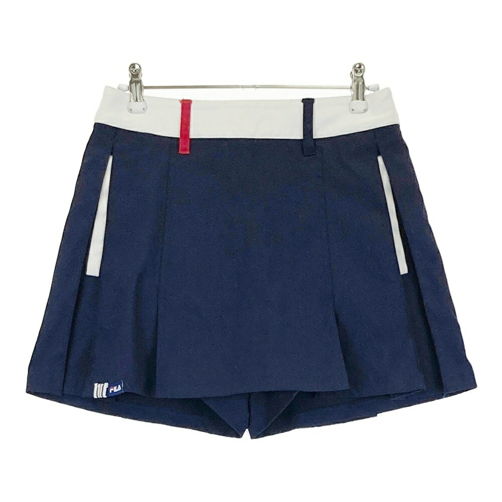 FILA GOLF フィラゴルフ インナー付スカート ネイビー系 S 【中古】ゴルフウェア レディース