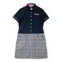marie claire sport マリクレール スポール 半袖ワンピース ネイビー系 M 【中古】ゴルフウェア レディース