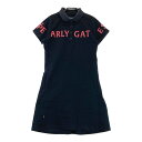 PEARLY GATES パーリーゲイツ 半袖ワンピース ブラック系 0 【中古】ゴルフウェア レディース