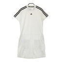 ADIDAS GOLF アディダスゴルフ HS8986 2023年モデル モックネック 半袖ワンピース ホワイト系 L 【中古】ゴルフウェア レディース