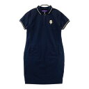 BEAMS GOLF ビームスゴルフ 半袖ワンピース ネイビー系 M 【中古】ゴルフウェア レディース
