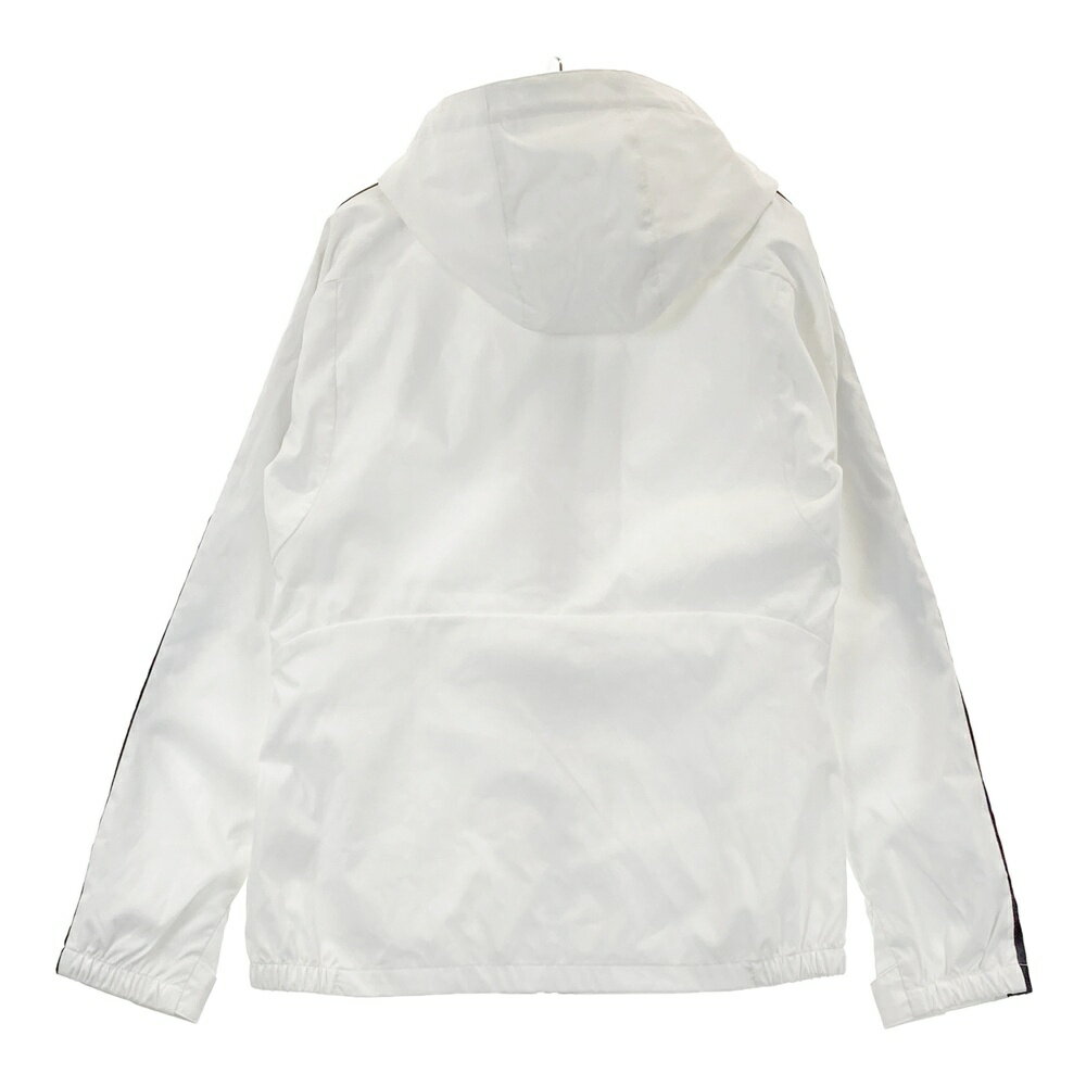 DESCENTE GOLF デサントゴルフ 裏メッシュ フード付 ジップジャケット ホワイト系 M 【中古】ゴルフウェア レディース