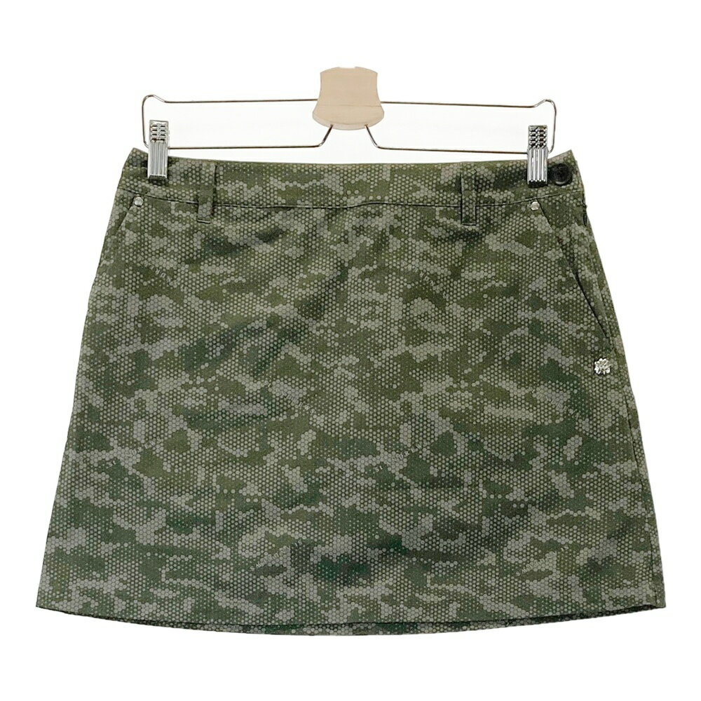 ST ANDREWS セントアンドリュース スカート 総柄 カーキ系 L 【中古】ゴルフウェア レディース