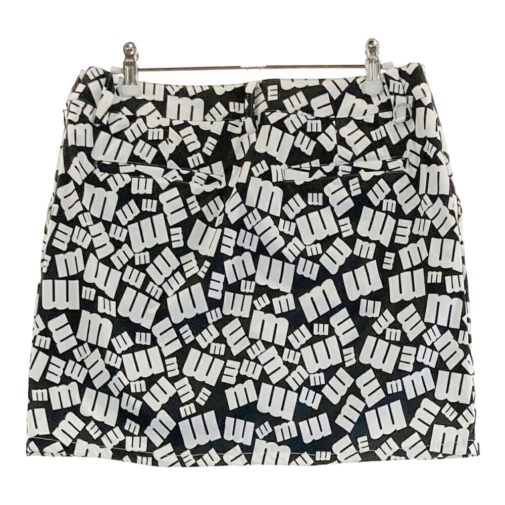 MUNSING WEAR マンシングウェア インナー付スカート 総柄 ブラック系 11 【中古】ゴルフウェア レディース