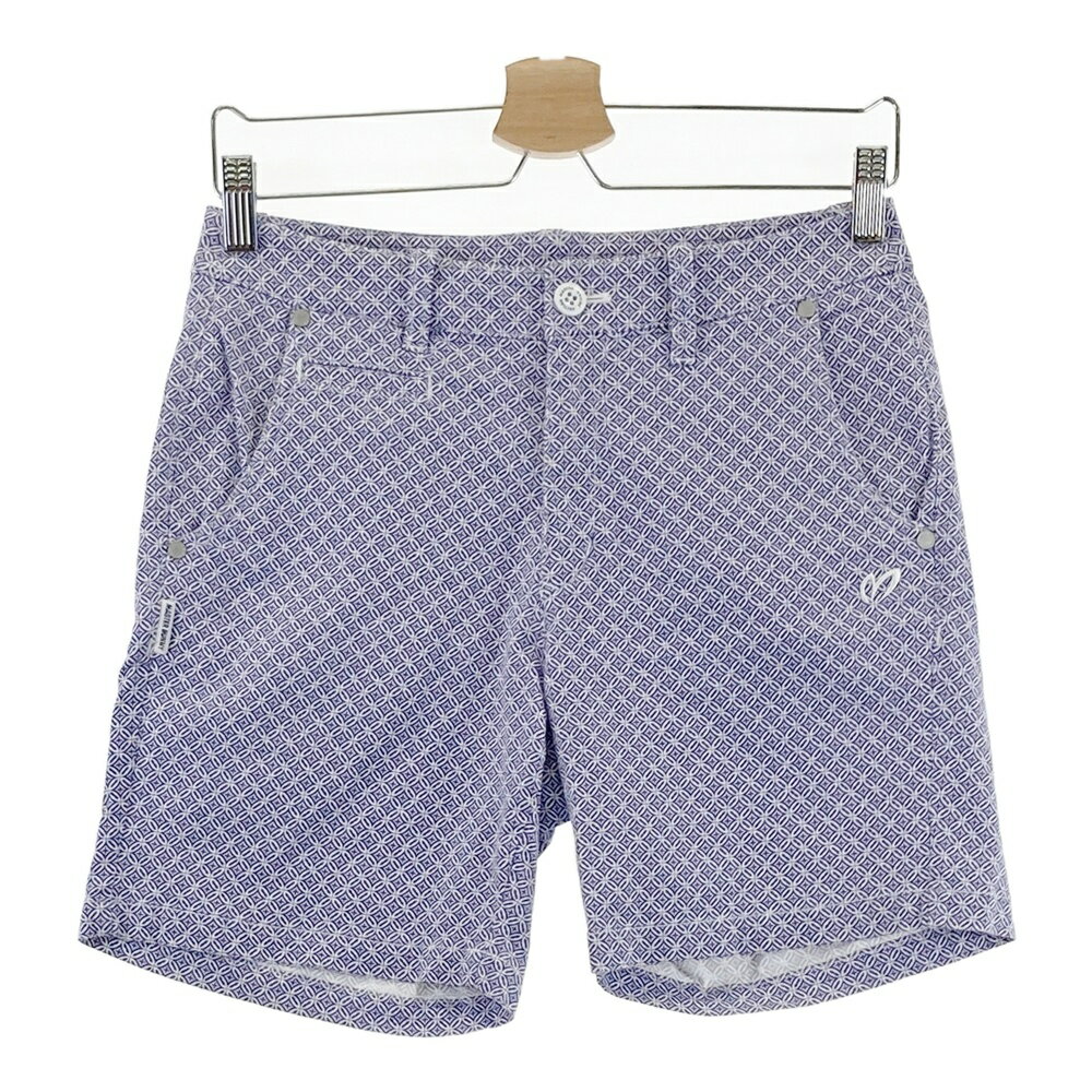 MASTER BUNNY EDITION マスターバニーエディション ショートパンツ 総柄 パープル系 1 【中古】ゴルフウェア レディース