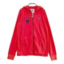 LE COQ GOLF ルコックゴルフ ジップパーカー レッド系 L 【中古】ゴルフウェア レディース