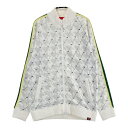NEW BALANCE GOLF ニューバランス ニットジャケット ウール混 千鳥 ロゴ柄 ホワイト系 1 【中古】ゴルフウェア レディース