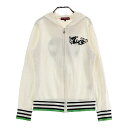 DANCE WITH DRAGON ダンスウィズドラゴン ニットパーカー ホワイト系 2 【中古】ゴルフウェア レディース
