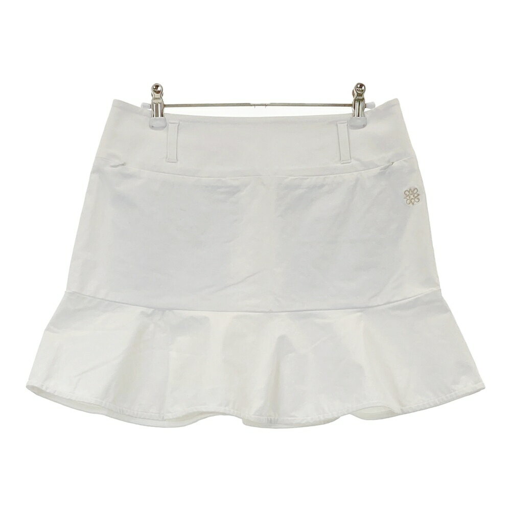 ST ANDREWS セントアンドリュース 2023年モデル ストレッチスカート ホワイト系 L 【中古】ゴルフウェア レディース