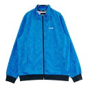 PING ピン ; 長袖ジップジャケット 総柄 ブルー系 M 【中古】ゴルフウェア レディース