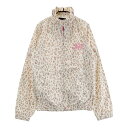 KISS ON THE GREEN キスオンザグリーン 2WAY ネックフリル 長袖ジャケット レオパード柄 ベージュ系 2 【中古】ゴルフウェア レディース