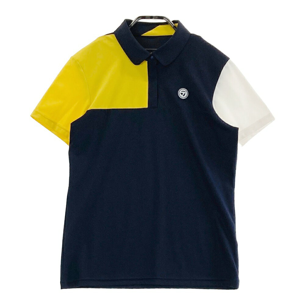 TAYLOR MADE テーラーメイド 半袖ポロシャツ ネイビー系 L 【中古】ゴルフウェア レディース