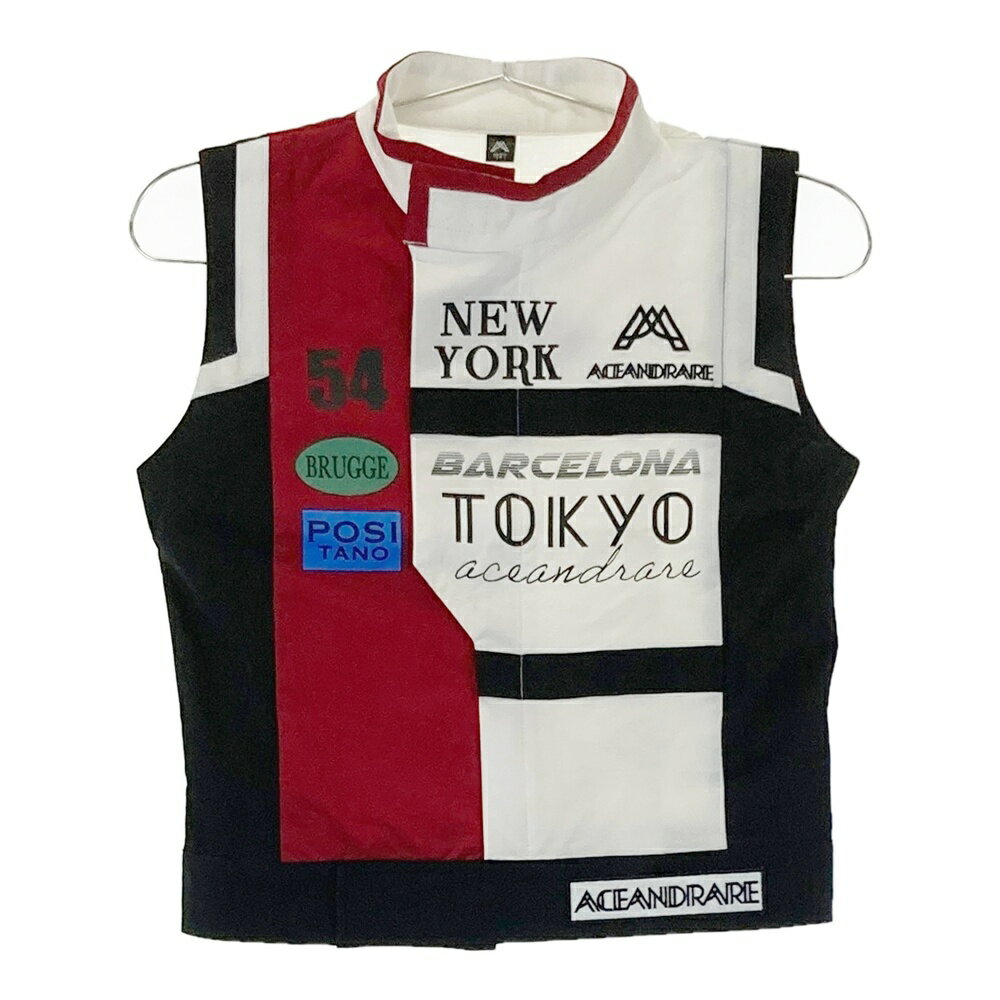 ACEANDRARE エースアンドレア ジップベスト レッド系 162T 【中古】ゴルフウェア レディース