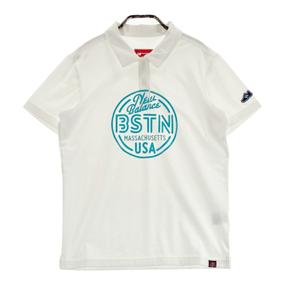 NEW BALANCE GOLF ニューバランス 半袖ポロシャツ ホワイト系 2 【中古】ゴルフウェア レディース