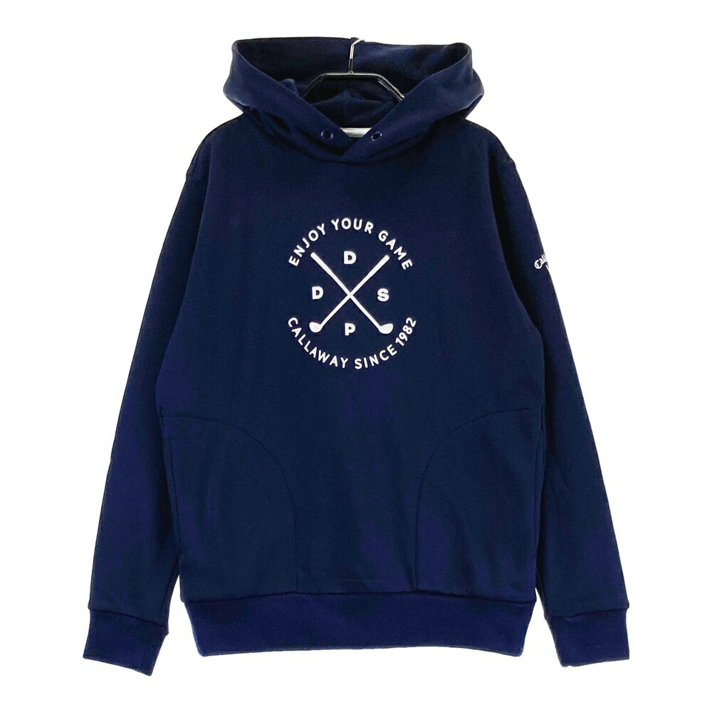 CALLAWAY キャロウェイ 裏起毛 スウェットパーカー ネイビー系 M 【中古】ゴルフウェア レディース