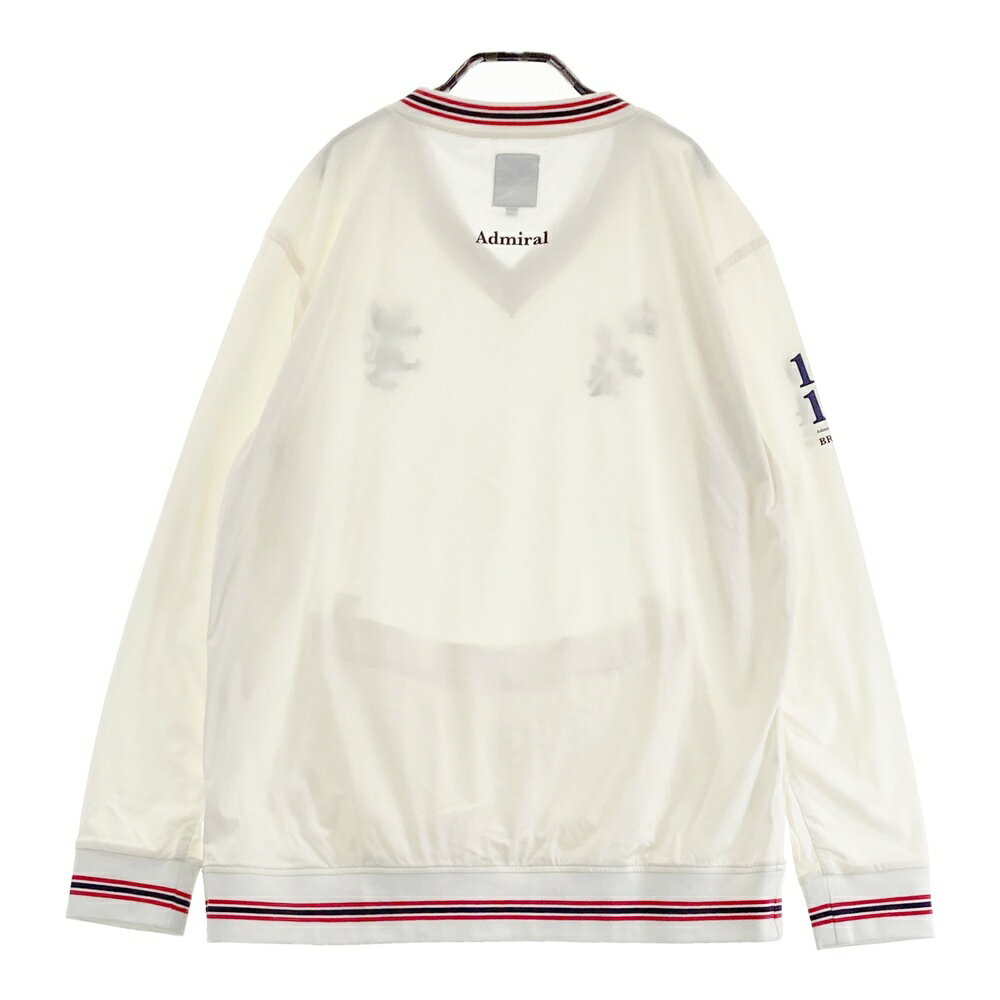 ADMIRAL アドミラル 長袖ブルゾン ホワイト系 LL 【中古】ゴルフウェア レディース