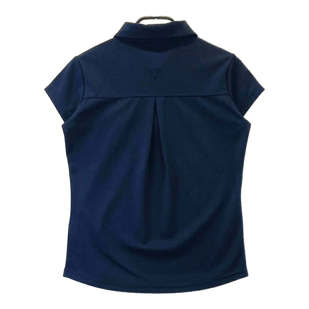 TOMMY HILFIGER GOLF トミー ヒルフィガーゴルフ 半袖ポロシャツ ネイビー系 L 【中古】ゴルフウェア レディース