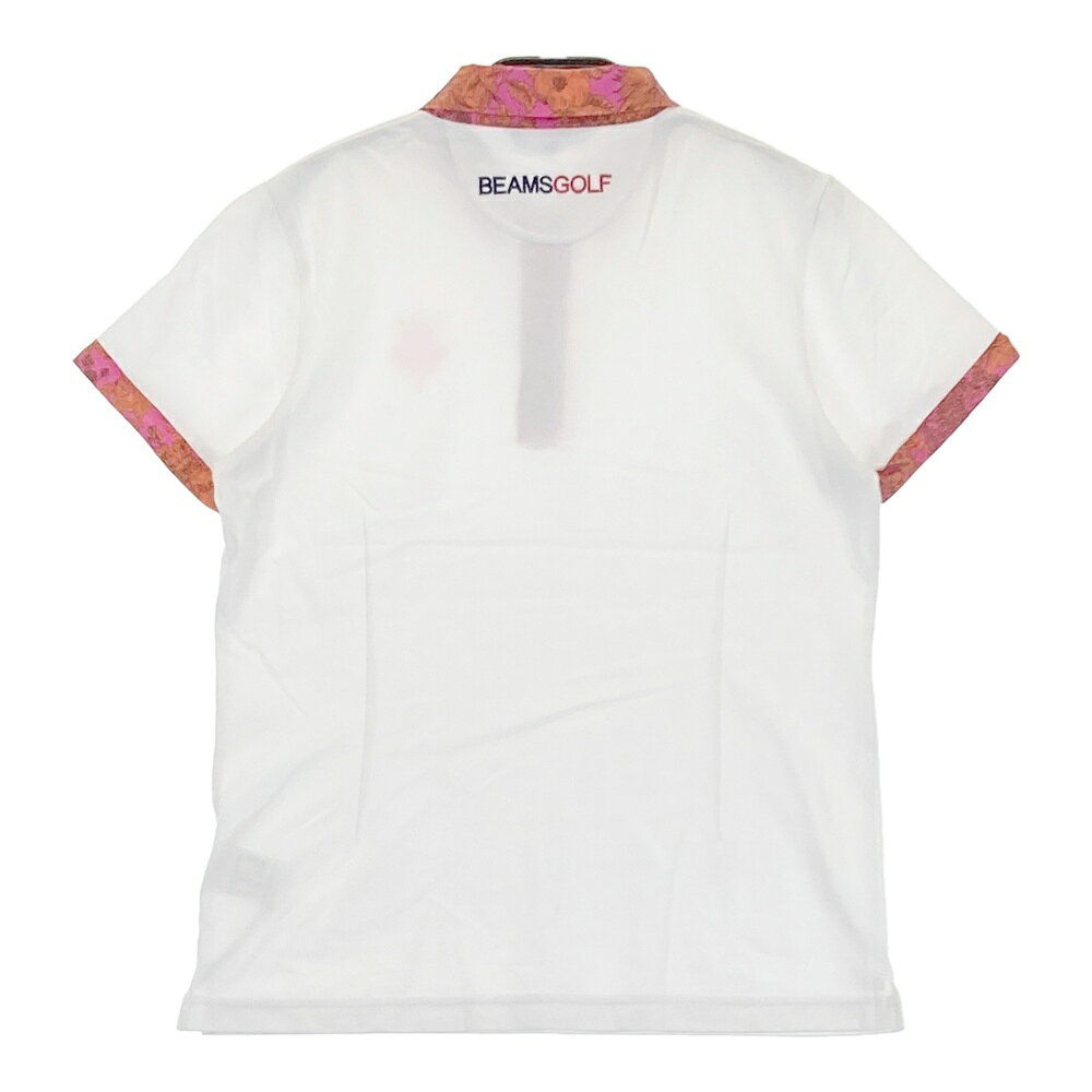 BEAMS GOLF ビームスゴルフ 半袖ポロシャツ ホワイト系 M 【中古】ゴルフウェア レディース