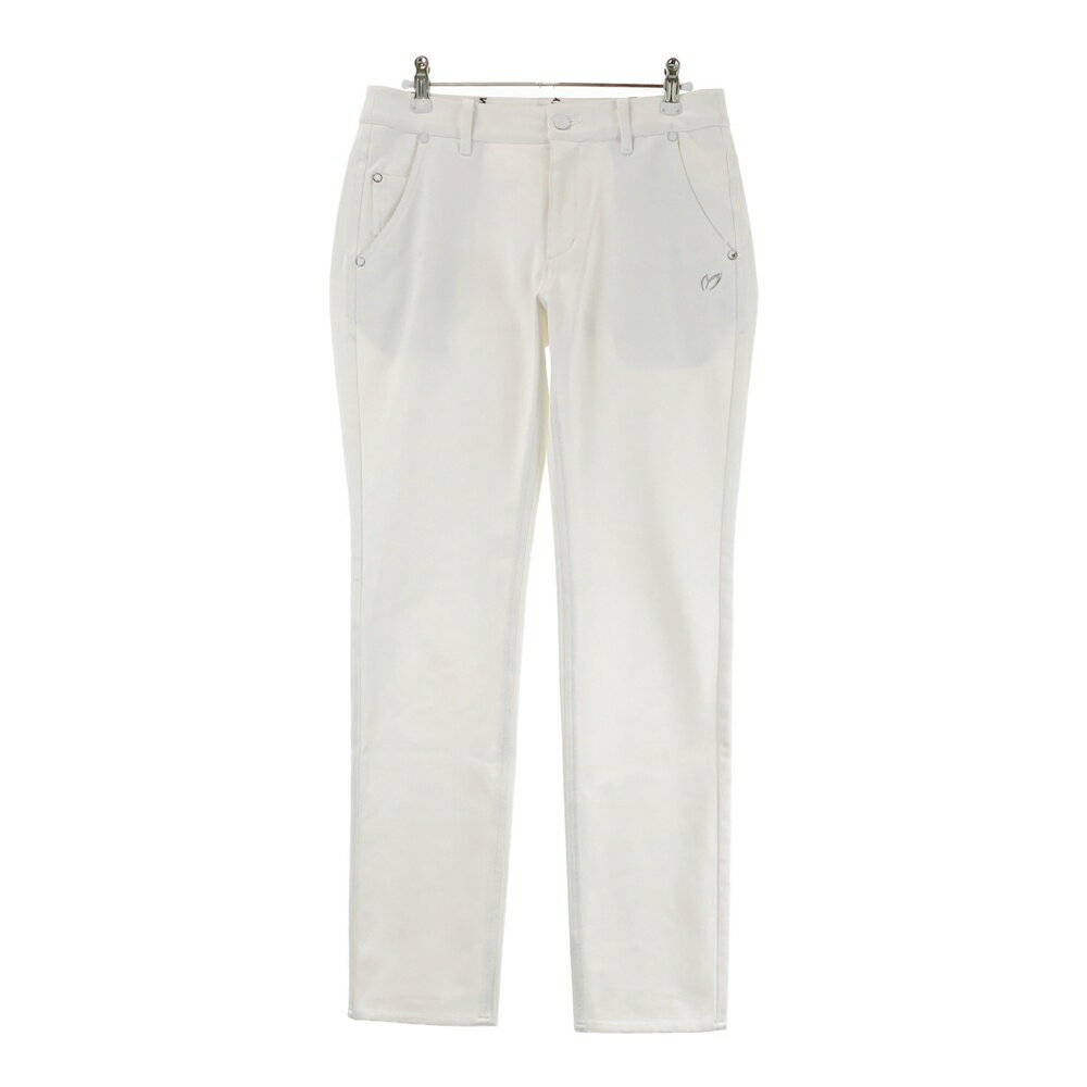 MASTER BUNNY EDITION マスターバニーエディション 10周年 ストレッチロングパンツ ホワイト系 1 【中古】ゴルフウェア レディース