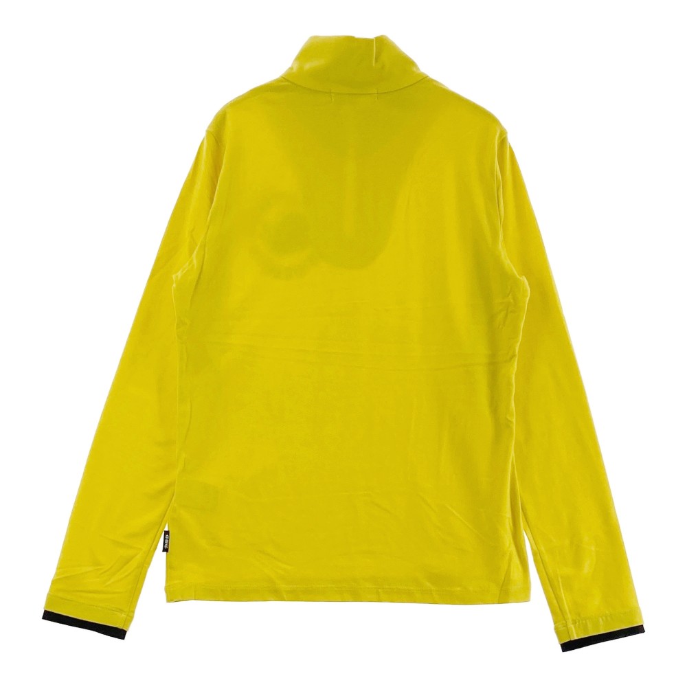 DANCE WITH DRAGON ダンスウィズドラゴン ハーフジップ 長袖Tシャツ イエロー系 2 【中古】ゴルフウェア レディース
