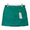 DESCENTE GOLF デサントゴルフ DGWPJE00 バックプリーツ スカート グリーン系 M 【中古】ゴルフウェア レディース