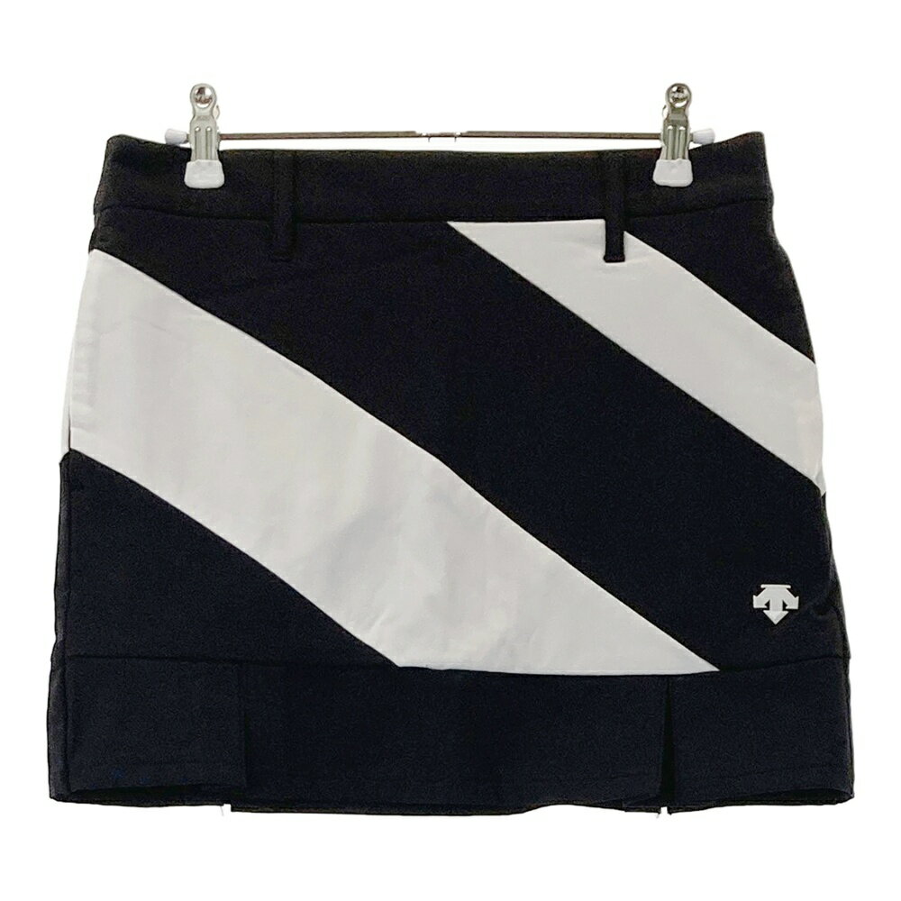 DESCENTE GOLF デサントゴルフ DGWMJE03 裏起毛 インナー付 スカート ブラック系 M 【中古】ゴルフウェア レディース