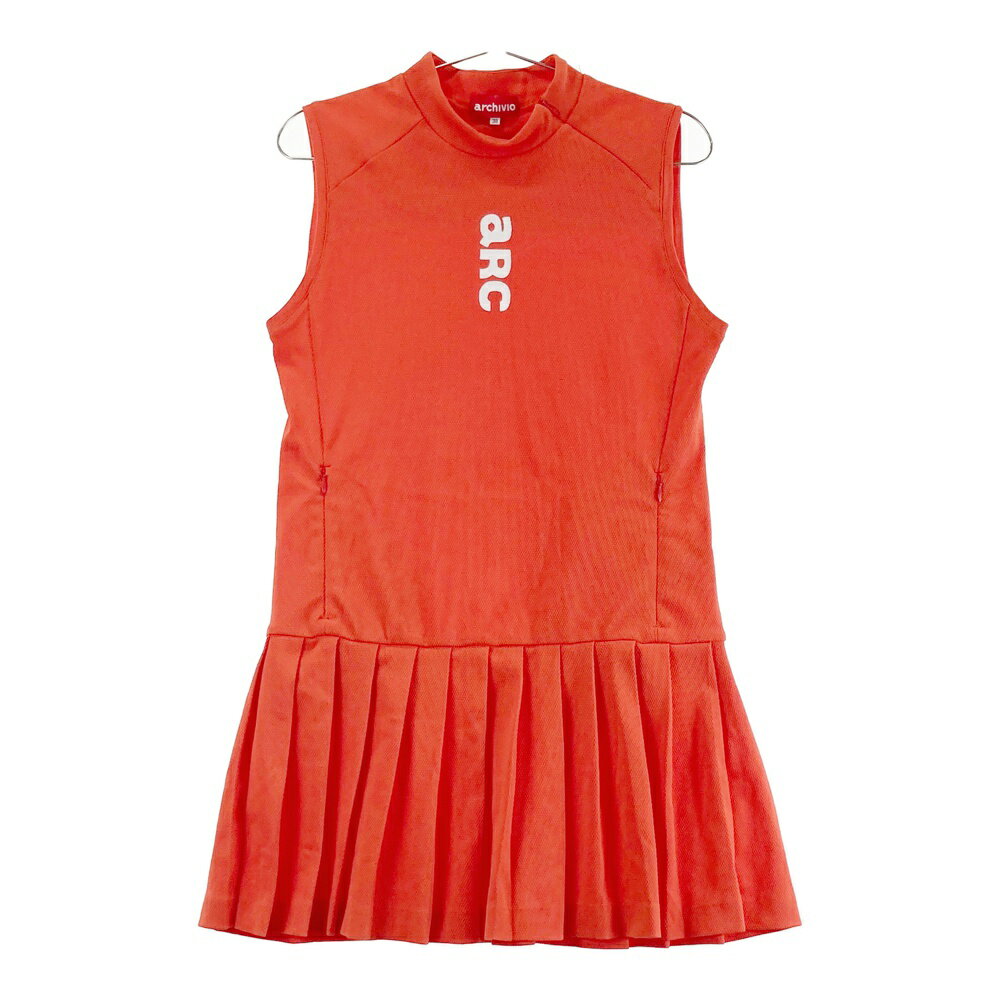 ARCHIVIO アルチビオ 2024年モデル ノースリーブワンピース オレンジ系 38 【中古】ゴルフウェア レディース