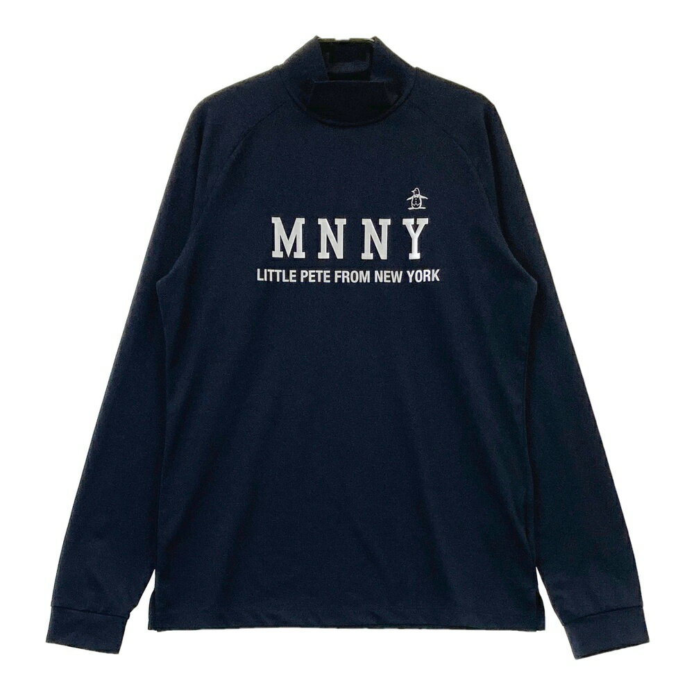 MUNSING WEAR マンシングウェア ハイネック長袖Tシャツ ネイビー系 M 【中古】ゴルフウェア レディース