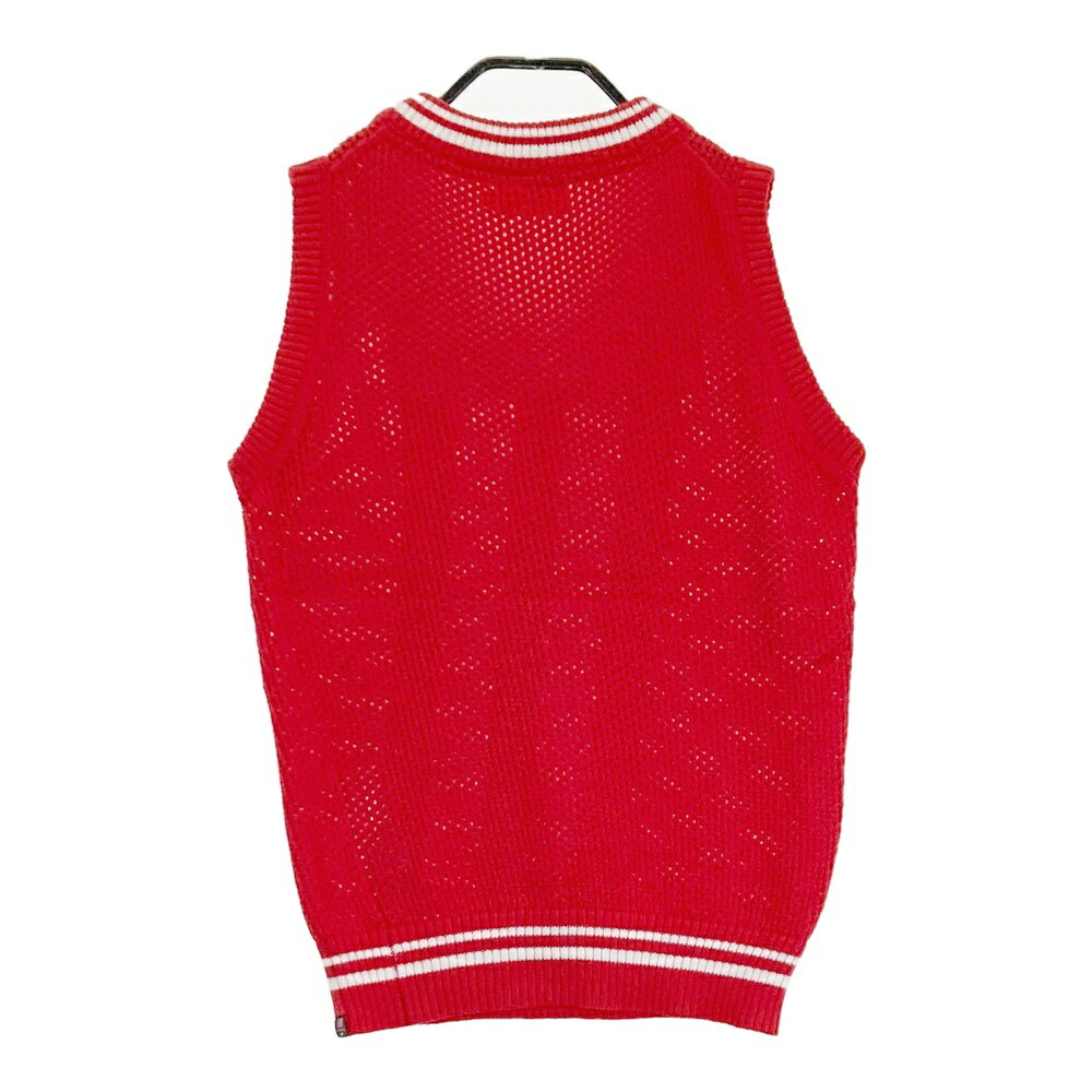 NEW BALANCE GOLF ニューバランス Vネックベスト レッド系 1 【中古】ゴルフウェア レディース