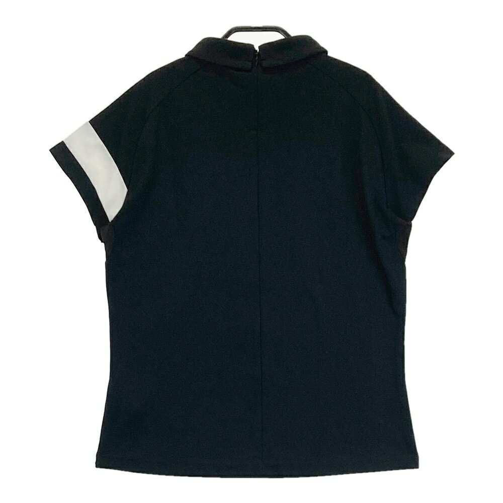 FOOT JOY フットジョイ 襟付き 半袖Tシャツ ブラック系 L 【中古】ゴルフウェア レディース
