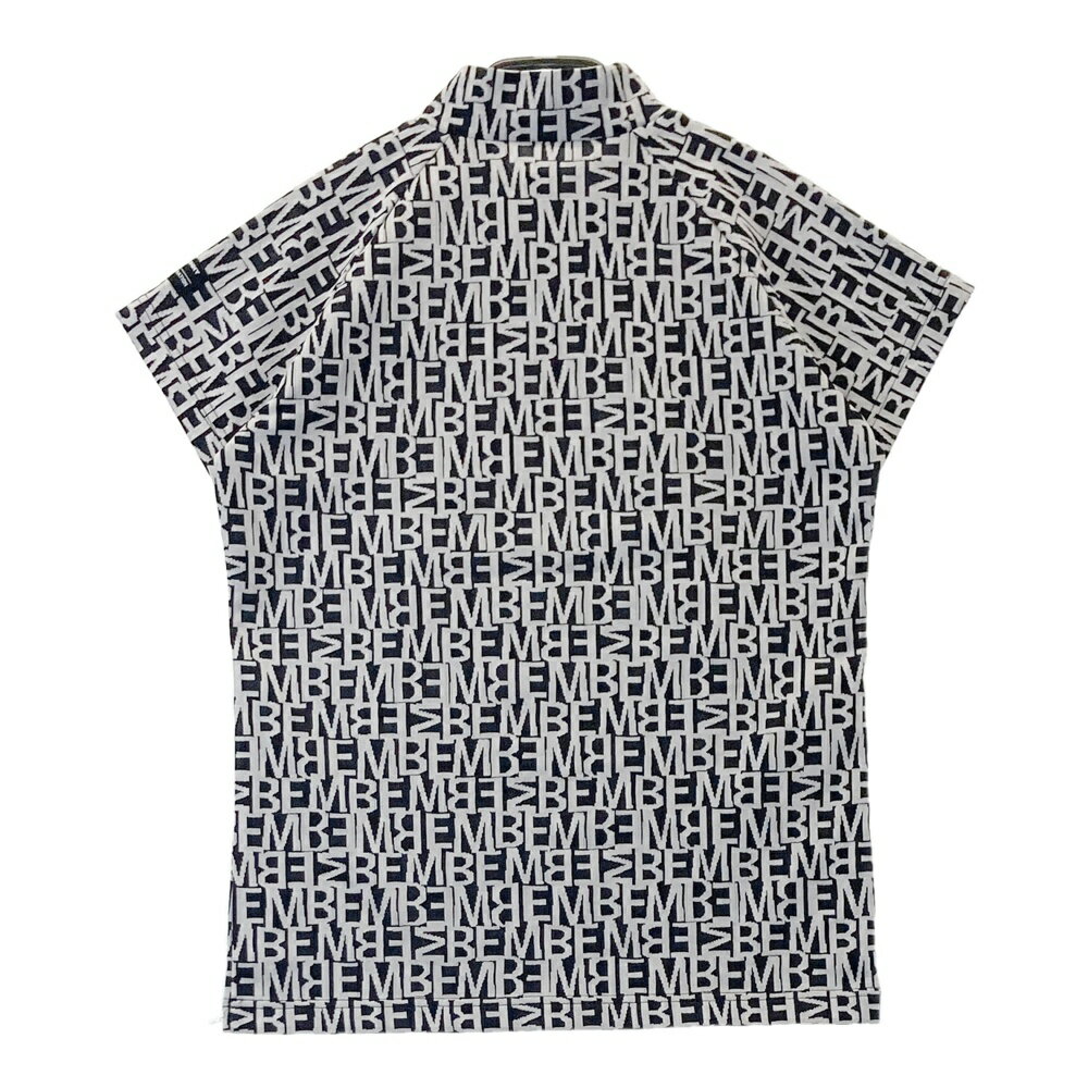 MASTER BUNNY EDITION マスターバニーエディション ハイネック 半袖Tシャツ 総柄 ブラック系 1 【中古】ゴルフウェア レディース