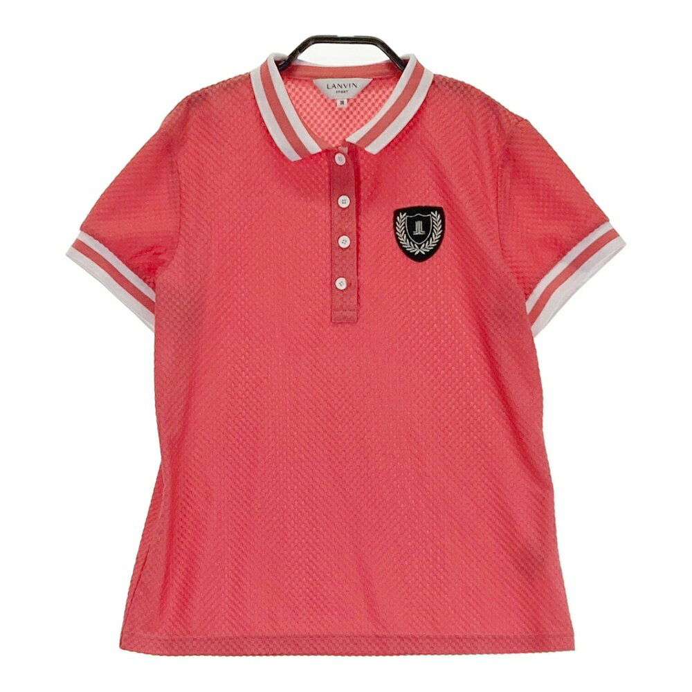 LANVIN SPORT ランバン スポール 半袖ポロシャツ ピンク系 38 【中古】ゴルフウェア レディース