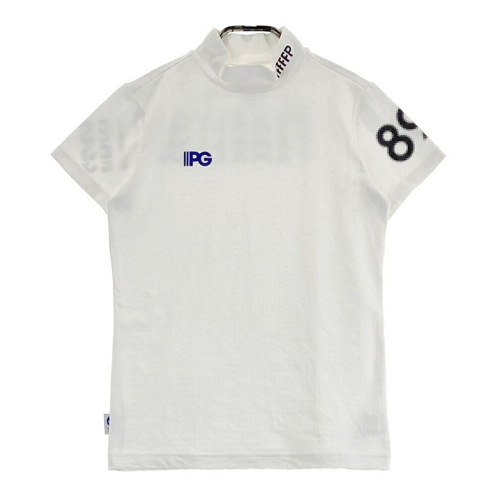 PEARLY GATES パーリーゲイツ 半袖ハイネックTシャツ ホワイト系 00 【中古】ゴルフウェア レディース
